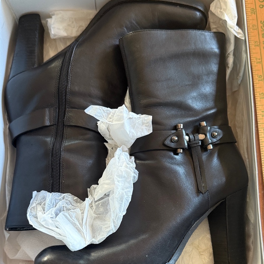 Nine West Black Heeled Boots